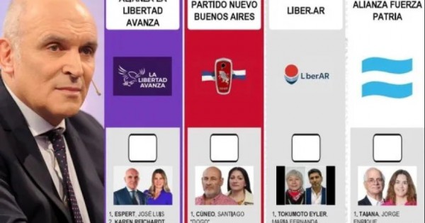 La Junta Electoral rechazó reimprimir las boletas en Buenos Aires y los votantes verán la cara de Espert