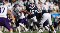 Penn State QB Drew Allar exits Northwestern game with leg injury