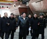 N. Korea's Kim visits destroyer built to 'punish provocations'