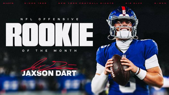 Jaxson Dart named NFL Offensive Rookie of the Month
