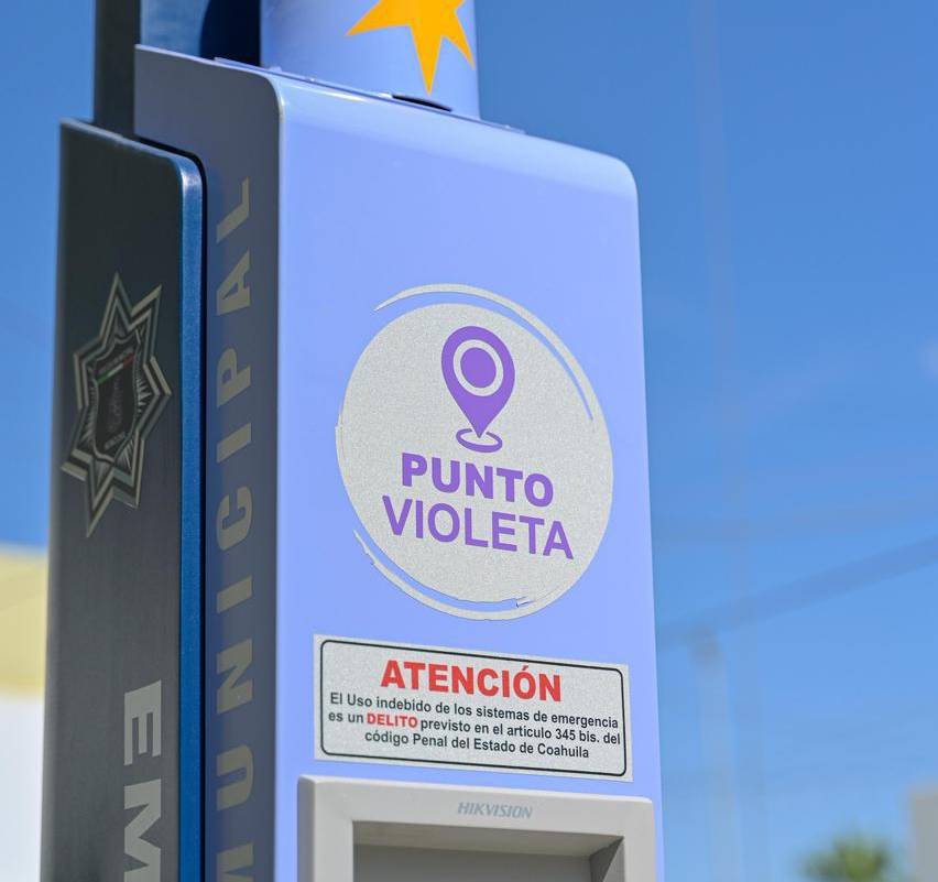 Refuerza Monclova la seguridad con la instalación de un nuevo Punto Violeta