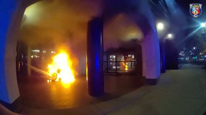 Man sentenced to months in prison for setting fire to unhoused man's belongings