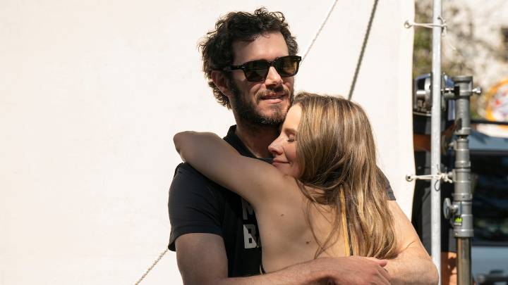 Adam Brody calls pregnant sex scene with Kristen Bell a ‘threesome’