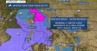 Weather Forecast: Wintry system on tap for the weekend