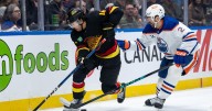 Sherwood gets 2nd goal of game in OT as Canucks beat Oilers 4