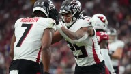 Tyler Allgeier injury update for Falcons comes amid Bijan Robinson monster game