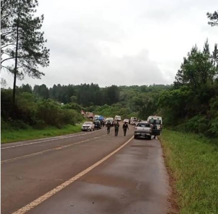 Se habilitó parcialmente el tránsito en el tramo del siniestro vial sobre la ruta nacional 14