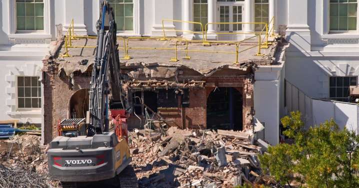 White House's East Wing demolition finished as Trump makes way for new ballroom