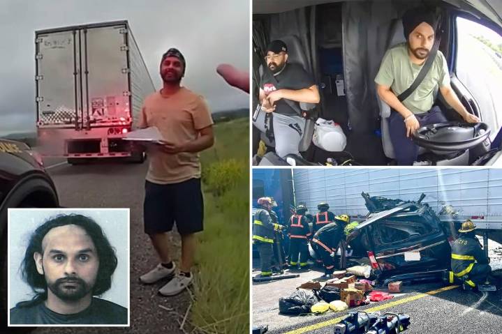 Florida illegal immigrant truck driver Harjinder Singh failed CDL test 10 times