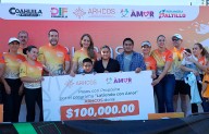 Recauda Carrera ARHCOS 100 mil pesos a beneficio del DIF Saltillo