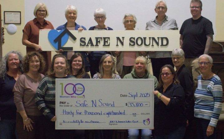 100 Women Who Care Grey-Bruce supports Safe 'N Sound