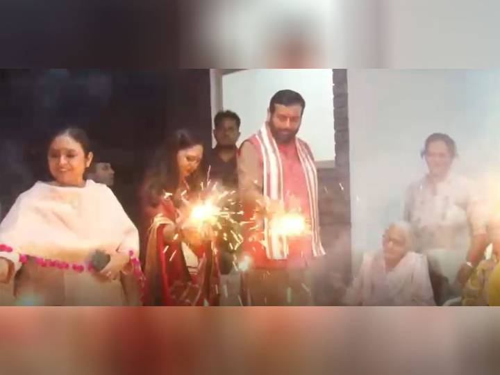 Haryana: CM Nayab Saini celebrates Deepotsav with elderly