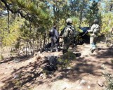 Destruyen campamento delictivo en Guachochi