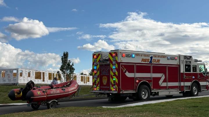Crews search water for missing person in Tolland
