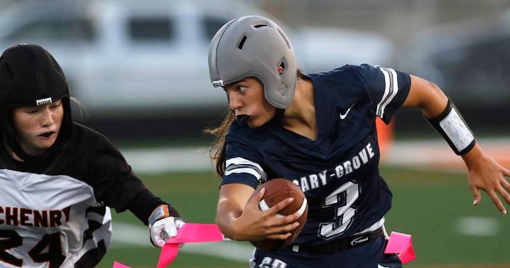 Photos: Cary-Grove vs. McHenry in Regional Championship girls flag football  – Shaw Local