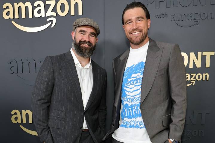 Watch Jason Kelce Ask Travis Kelce Point-Blank the No. 1 Question Fans Have About Taylor Swift