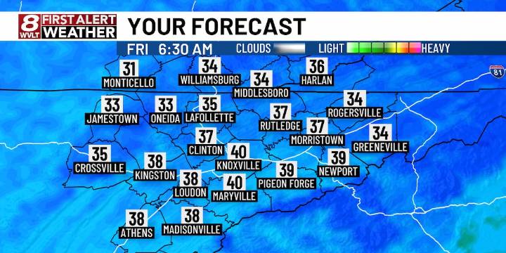 Unseasonably cold start to your Friday and rain chances to end the weekend