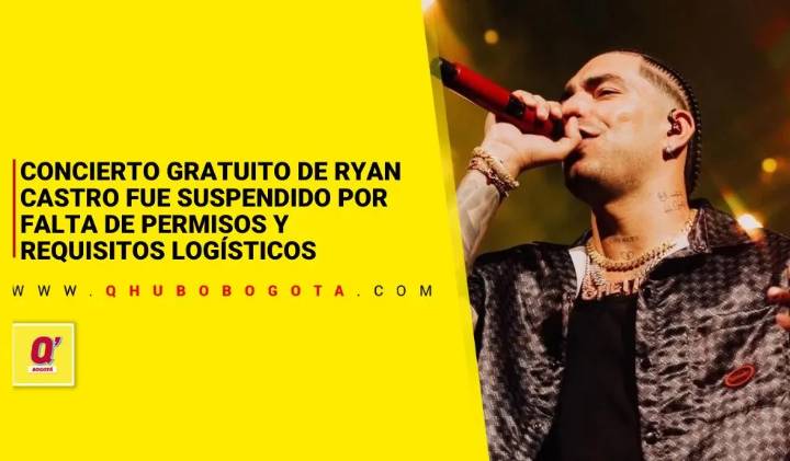 Concierto gratuito de Ryan Castro fue suspendido por falta de requisitos logísticos