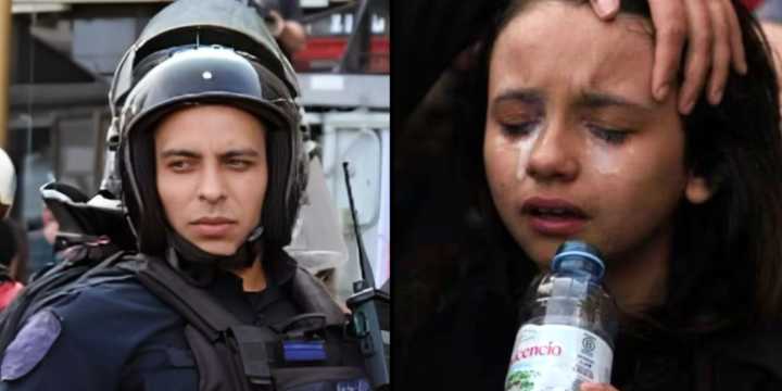 Piden juzgar por abuso de autoridad y lesiones al policía que gaseó a una nena de 9 años en una manifestación