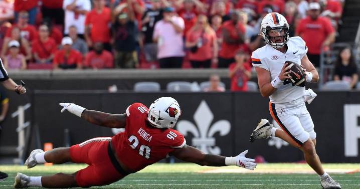 Taylor's OT run lifts No. 24 Virginia to a 30-27 victory over Louisville