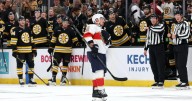 Marchand has 2 assists to help Panthers win 4-3 in his emotional return to Boston