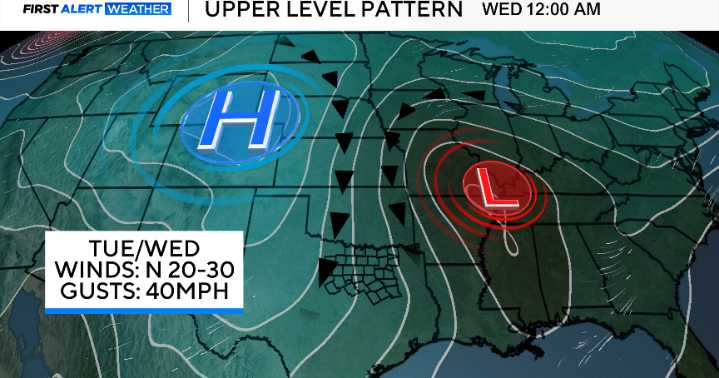 Cold front to sweep through North Texas with strong winds and the coldest temperatures since early April