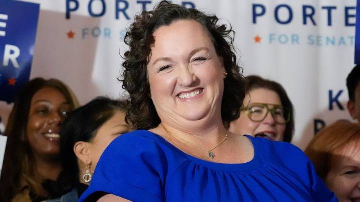 Former Democratic Rep. Katie Porter nearly exits tense interview in her run for California governor