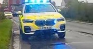 Two in Royal Stoke after car smashes into hedge and telegraph pole