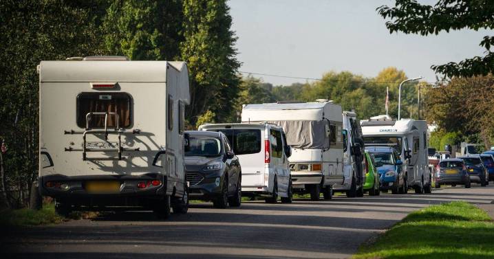 Residents blast campervans for using drugs, leaving rubbish, and  dumping human waste along peaceful riverside road