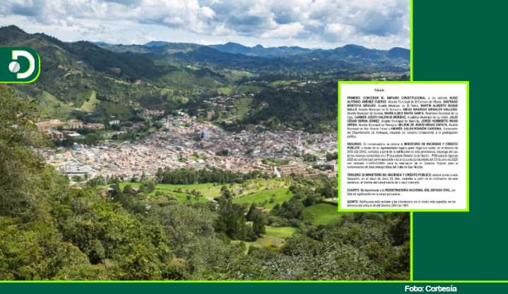 Juzgado ordenó a Min. Hacienda transferir recursos para realizar la consulta del Área Metropolitana del Valle de San Nicolás