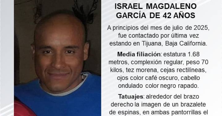 Se busca a Israel Magdaleno García de 42 años de edad.