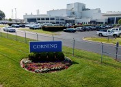 Corning results hit by weakness in optical fiber unit, shares fall