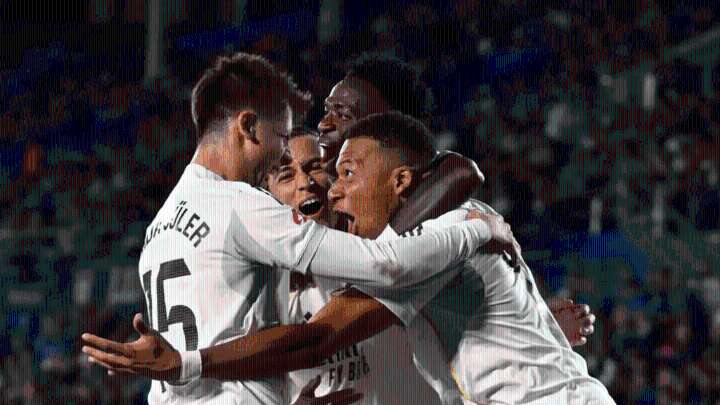 Kylian Mbappé salva a un Real Madrid ante Getafe 1-0 que vuelve a la cima de LaLiga de España