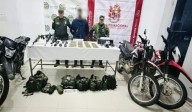 Incautan arsenal bélico de grupo armado en zona rural de Ipiales, Nariño