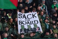 Celtic fans interrupt match by throwing tennis balls onto the field