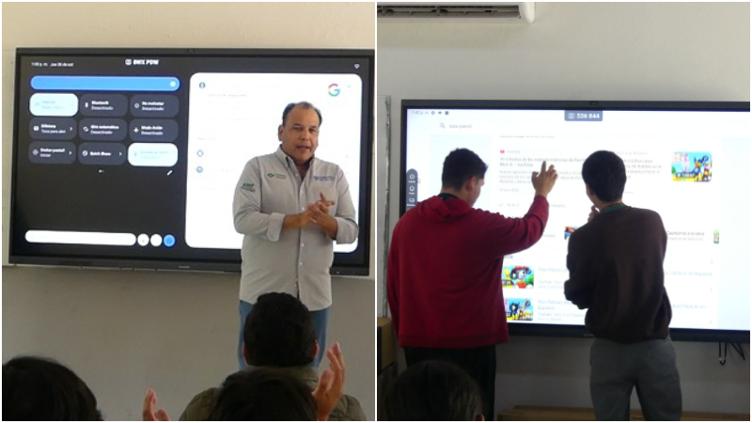 Actualización en CONALEP; entregan 80 pizarras electrónicas 📸