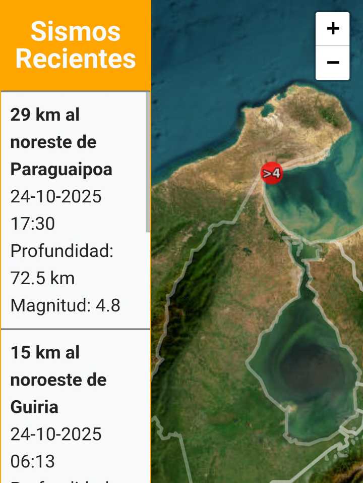 Fuerte temblor de magnitud 4.9 sacude a Maracaibo y la COL en medio de un enjambre sísmico regional