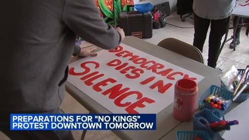 'No Kings' protest Chicago: Demonstrators preparing to gather downtown in Grant Park on Saturday