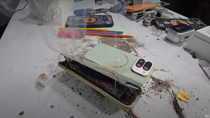 Watch: The Pixel 10 Pro Fold failed a durability test so badly its battery blew up