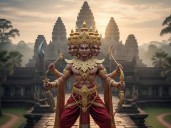 Hinduism: Ravan in Angkor Wat