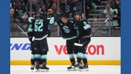 Marchment scores in Seattle debut as Kraken win season opener for first time