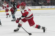 Rookie goalie wins debut as Hurricanes down Sharks - The Rink Live | Coverage of youth, junior, high school and college hockey