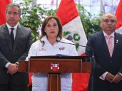 Dina Boluarte evitó hablar sobre ataque a Agua Marina durante evento en Palacio de Gobierno