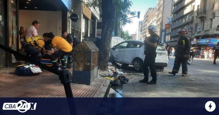 Córdoba: automovilista perdió el control en pleno centro y atropelló a varias personas