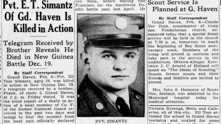 Grand Haven soldier killed overseas in WWII officially accounted for