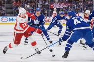 Red Wings eagerly await word on Lucas Raymond’s injury