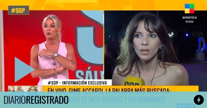 Gime Accardi rompió el silencio después de que Nico Vázquez confirmara la relación con su compañera de elenco