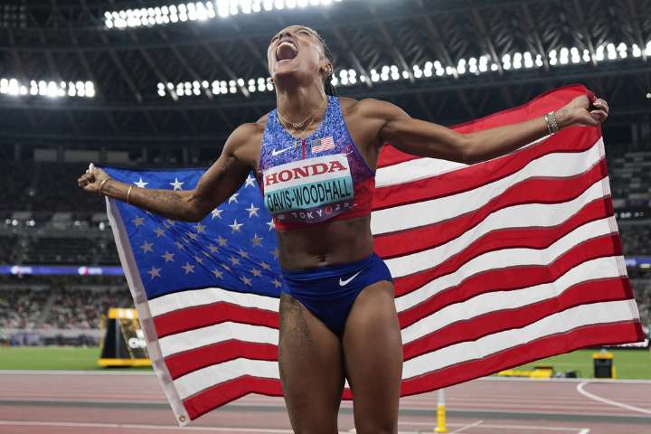 Long Jumper Tara Davis-Woodhall Explains Tears During National Anthem: ‘I Do Believe in My Country’