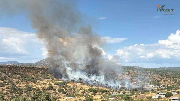 Incendio forestal en Almorox: nivel 1 por humo y riesgo en vías de comunicación