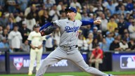 Snell spectacular and Dodgers barely hold on in 9th to beat Brewers 2